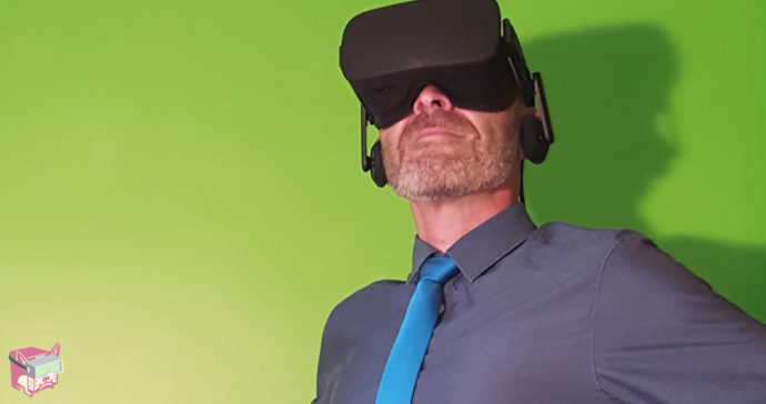 Darrell Wearing Oculus Rift Headset - FalseDogs